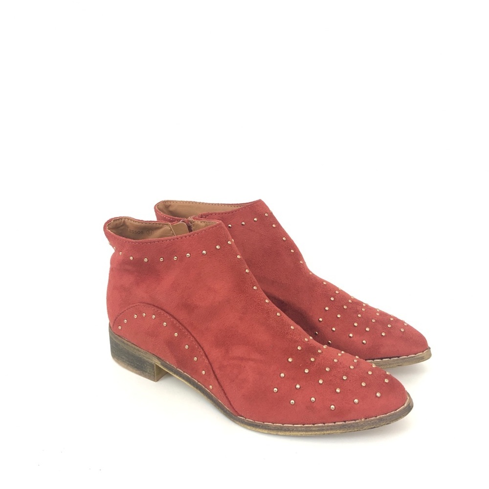 mi.im Size 5.5 Faux Suede Tassos Studded Bootie